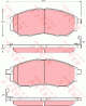 TRW Bremsbelagsatz, Scheibenbremse GDB3392