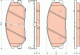 TRW Bremsbelagsatz, Scheibenbremse GDB3465