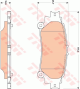 TRW Bremsbelagsatz, Scheibenbremse GDB3497