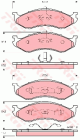 TRW Bremsbelagsatz, Scheibenbremse GDB4104