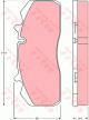 TRW Bremsbelagsatz, Scheibenbremse GDB5083