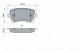 BOSCH Bremsbelagsatz, Scheibenbremse 0 986 424 056
