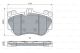 BOSCH Bremsbelagsatz, Scheibenbremse 0 986 424 073