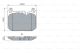 BOSCH Bremsbelagsatz, Scheibenbremse 0 986 424 331