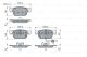 BOSCH Bremsbelagsatz, Scheibenbremse 0 986 424 433
