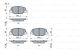 BOSCH Bremsbelagsatz, Scheibenbremse 0 986 424 868