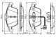 BOSCH Bremsbelagsatz, Scheibenbremse 0 986 495 129