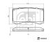 FEBI BILSTEIN Bremsbelagsatz, Scheibenbremse 1000645