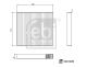 FEBI BILSTEIN Filter, Innenraumluft 1001309