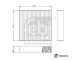 FEBI BILSTEIN Filter, Innenraumluft 1002253