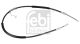 FEBI BILSTEIN Seilzug, Feststellbremse 101820