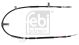 FEBI BILSTEIN Seilzug, Feststellbremse 106712