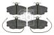 FEBI BILSTEIN Bremsbelagsatz, Scheibenbremse 16241