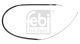FEBI BILSTEIN Seilzug, Feststellbremse 22962
