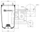FEBI BILSTEIN Federbalg, Luftfederung 44544
