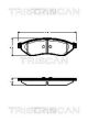 TRISCAN Bremsbelagsatz, Scheibenbremse 8110 21009