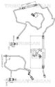 TRISCAN Hydraulikschlauch, Lenkung 8516 25003