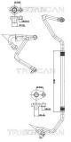TRISCAN Hochdruck-/Niederdruckleitung, Klimaanlage 9010 16076