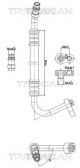 TRISCAN Hochdruck-/Niederdruckleitung, Klimaanlage 9010 23006