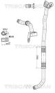TRISCAN Hochdruck-/Niederdruckleitung, Klimaanlage 9010 23008