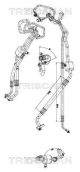 TRISCAN Hochdruck-/Niederdruckleitung, Klimaanlage 9010 24025