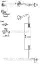 TRISCAN Hochdruck-/Niederdruckleitung, Klimaanlage 9010 29075