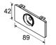 ET Bedienelement Blende ohne Lueftungsschalter