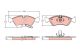 TRW Bremsbelagsatz, Scheibenbremse GDB2441