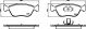 HELLA Bremsbelagsatz, Scheibenbremse 8DB 355 032-971