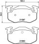 HELLA Bremsbelagsatz, Scheibenbremse 8DB 355 019-221