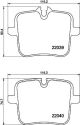 HELLA Bremsbelagsatz, Scheibenbremse 8DB 355 037-991