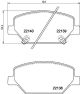 HELLA Bremsbelagsatz, Scheibenbremse 8DB 355 039-121