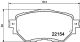 HELLA Bremsbelagsatz, Scheibenbremse 8DB 355 032-091
