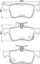 HELLA Bremsbelagsatz, Scheibenbremse 8DB 355 025-251