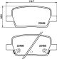 HELLA Bremsbelagsatz, Scheibenbremse 8DB 355 039-081