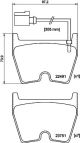 HELLA Bremsbelagsatz, Scheibenbremse 8DB 355 025-171