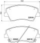 HELLA Bremsbelagsatz, Scheibenbremse 8DB 355 039-041