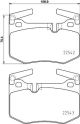 HELLA Bremsbelagsatz, Scheibenbremse 8DB 355 025-611