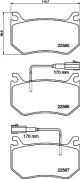 HELLA Bremsbelagsatz, Scheibenbremse 8DB 355 039-031