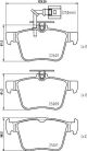 HELLA Bremsbelagsatz, Scheibenbremse 8DB 355 025-661
