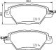 HELLA Bremsbelagsatz, Scheibenbremse 8DB 355 036-521