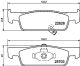 HELLA Bremsbelagsatz, Scheibenbremse 8DB 355 025-841
