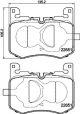 HELLA Bremsbelagsatz, Scheibenbremse 8DB 355 040-641