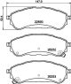 HELLA Bremsbelagsatz, Scheibenbremse 8DB 355 040-751