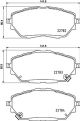 HELLA Bremsbelagsatz, Scheibenbremse 8DB 355 037-761