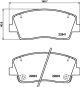 HELLA Bremsbelagsatz, Scheibenbremse 8DB 355 039-921