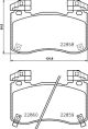 HELLA Bremsbelagsatz, Scheibenbremse 8DB 355 039-451