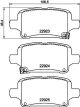 HELLA Bremsbelagsatz, Scheibenbremse 8DB 355 037-721