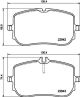 HELLA Bremsbelagsatz, Scheibenbremse 8DB 355 040-161