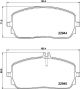 HELLA Bremsbelagsatz, Scheibenbremse 8DB 355 039-011